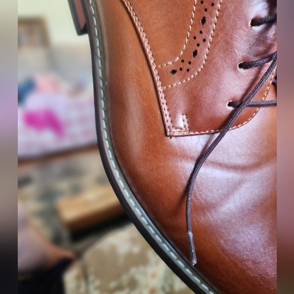 Men's Bruno Marc Dress Career Shoes LEATHER oxford Lace Up SIZ3 11 Excellent - Picture 5 of 16
